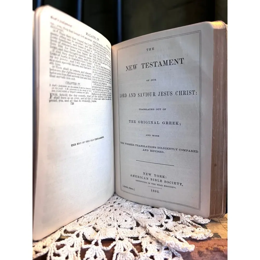 Antique Bible - 1892